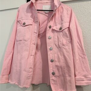 Chic Pink Jean Jacket